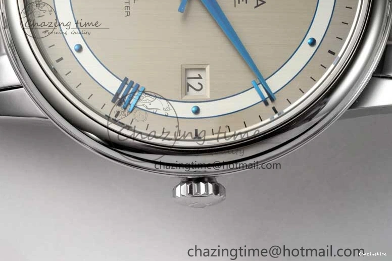 0325 HighPerformance De Ville SS DIWF 1:1 Best Edition Gray White Dial Blue Markers on SS Bracelet MIYOTA 7852